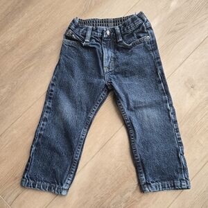 EUC 2T Denim Wrangler straight leg blue jeans boy girl unisex